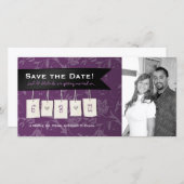 Instelbare Kleur: Doe-Het-Zelf Save the Date Fotok (Voorkant / Achterkant)