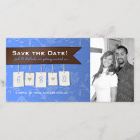 Instelbare Kleur: Doe-Het-Zelf Save the Date Fotok