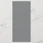 Instelbare plek Dank u, kalligrafiekaarten Programmakaart (Achterkant)