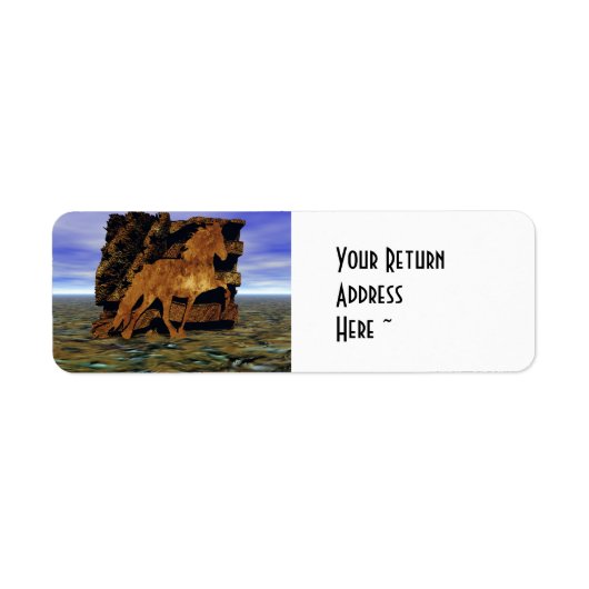 Instellen in steen etiket (Voorkant)