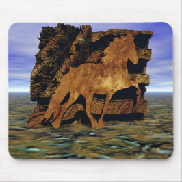 Instellen in steen muismat