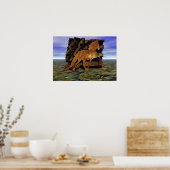 Instellen in steen poster (Keuken)