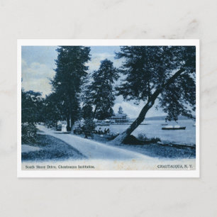 Instelling, Chautauqua, NY Vintage Briefkaart