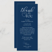 Instelling in de binnenplaats Hartelijk dank, Navy Programmakaart (Voorkant / Achterkant)