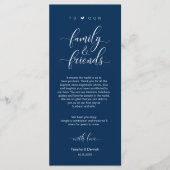 Instelling in de binnenplaats Hartelijk dank, Navy Programmakaart (Voorkant)