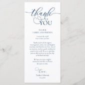 Instelling in de binnenplaats Hartelijk dank, Navy Programmakaart (Voorkant)