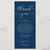 Instelling in de binnenplaats Hartelijk dank, Navy Programmakaart (Voorkant)