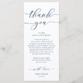 Instelling in de binnenplaats Hartelijk dank, Navy Programmakaart (Voorkant)