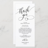 Instelling van de binnenplaats Dank u voor de kall Programmakaart (Voorkant / Achterkant)