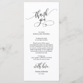 Instelling van de binnenplaats Dank u voor de kall Programmakaart (Voorkant)