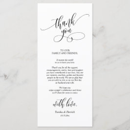 Instelling van de binnenplaats Dank u voor de kall Programmakaart