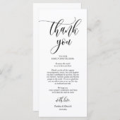 Instelling van de binnenplaats Dank u voor de kall Programmakaart (Voorkant / Achterkant)