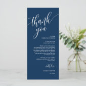 Instelling van de binnenplaats Dank u voor de kall Programmakaart (Staand voorkant)