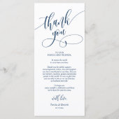 Instelling van de binnenplaats Dank u voor de kall Programmakaart (Voorkant)