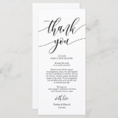 Instelling van de binnenplaats Dank u voor de kall Programmakaart (Voorkant / Achterkant)