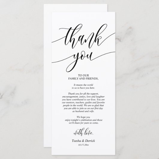 Instelling van de binnenplaats Dank u voor de kall Programmakaart (Voorkant / Achterkant)