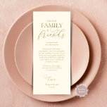 Instelling van de binnenplaats Dank u voor uw kall Programmakaart<br><div class="desc">Dit is de Place Setting Thank You Card, in modern romantisch schrift, stijlvol goud thema. Deel de liefde en show uw waardering voor uw familie en vrienden, wanneer ze gaan zitten op hun stoel en lees deze gepersonaliseerde charmante dank u plaats plaatsende kaart. Het is een prachtige manier om je...</div>