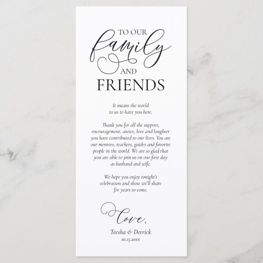 Instelling van de binnenplaats Dank u voor uw kall Programmakaart (Voorkant)