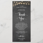 Instelling van de eetplaats Dank u, Robuuste kaart (Voorkant)