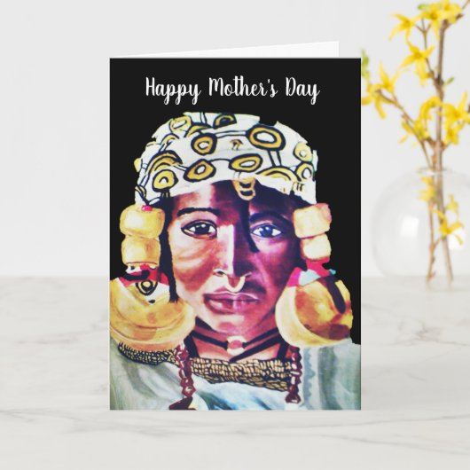 INSTELLING VAN DE MOEDERHOEDKaart Kaart (Gele Bloem)