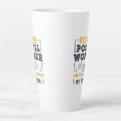 Instelling van postpersoneel Mijn prioriteit is ni Latte Mok (Voorkant)