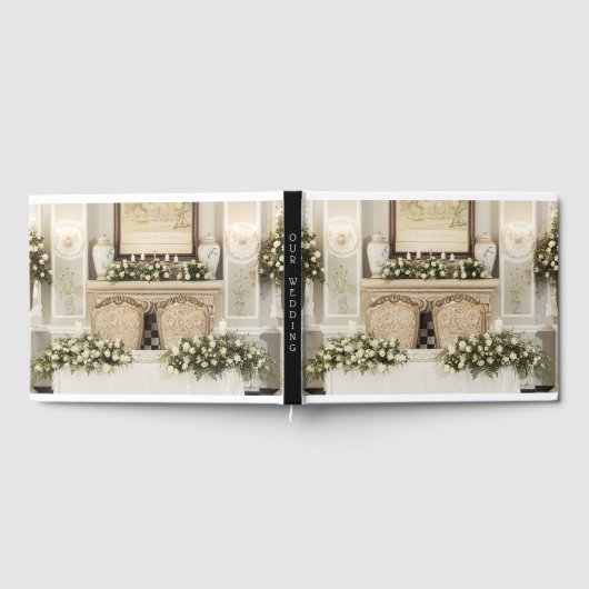 Instellingen tabel Witte rozen Gastenboek (Volledig)