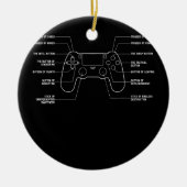 Instellingen voor Epic Video Game Controller Fundi Keramisch Ornament (Voorkant)