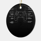 Instellingen voor Epic Video Game Controller Fundi Keramisch Ornament (Links)