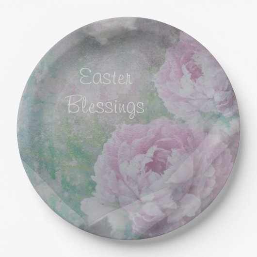 Instellingen voor paasverlooptabel in Pastels Papieren Bordje (Voorkant)