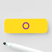 Instersex Flag Naamplaatje (In situ)