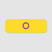 Instersex Flag Naamplaatje (Voorkant)