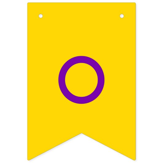 Instersex Flag Vlaggetjes (Tweede vlag)