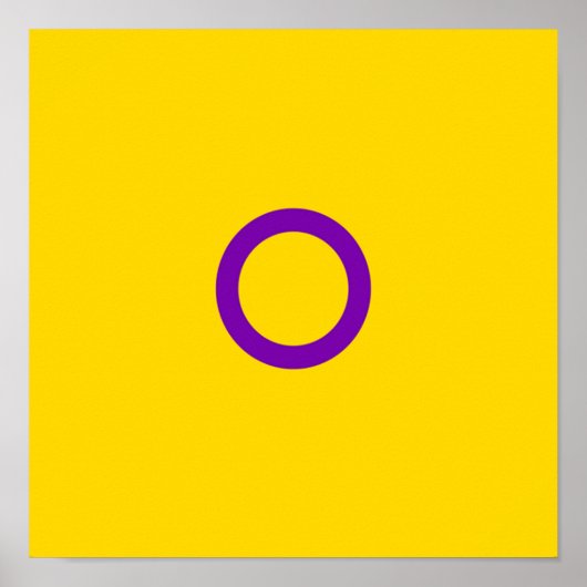 Instersex-vlag Poster (Voorkant)