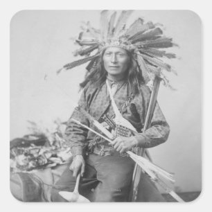 Instigator van de Indische Revolt bij Pine Vierkante Sticker