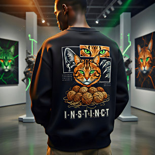 Instinct liegt nooit Kat Liefhebber Edgy Cadeau Trui