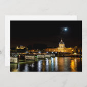 Institut de France en Pont des Arts - Parijs Kaart (Voorkant / Achterkant)