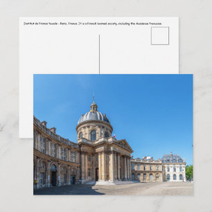 Institut de France gevel - Parijs, Frankrijk Briefkaart