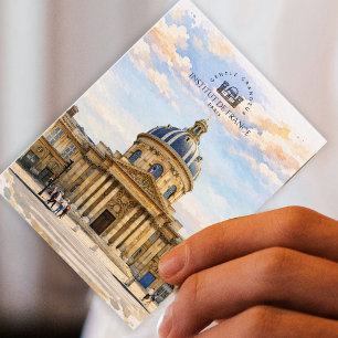 Institut De France, Parijs Waterverf Landschap Briefkaart