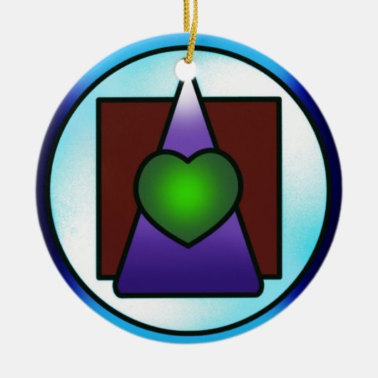 Institute of Divine Philosophical Science Keramisch Ornament (Voorkant)