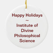 Institute of Divine Philosophical Science Keramisch Ornament (Achterkant)