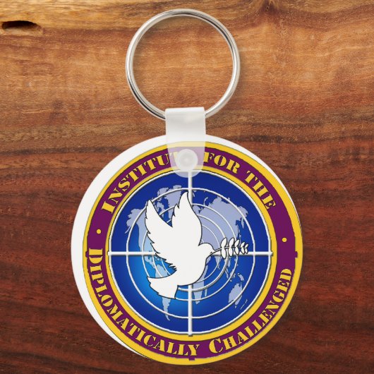 instituut voor diplomatiek taalgebruik sleutelhanger (Voorkant)