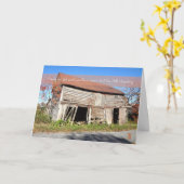 Instortende schuur Ik ben misschien oude opa voor  Kaart (Gele Bloem)