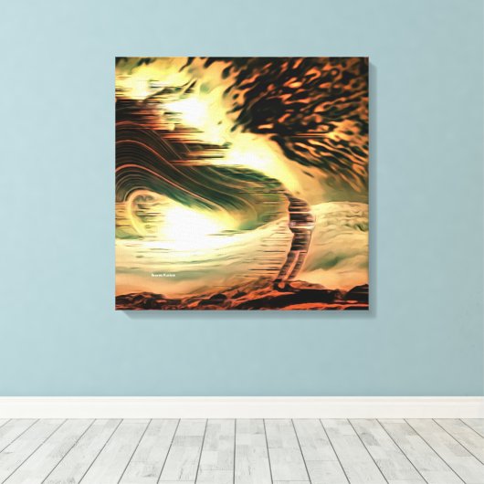 Instorting van bestaan canvas afdruk (Insitu (Houten vloer))