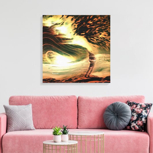 Instorting van bestaan canvas afdruk (Insitu (Woonkamer))