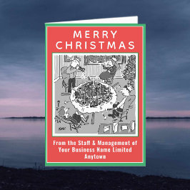 Instorting van binnentafel onder gewicht Kerstmis- Feestdagen Kaart