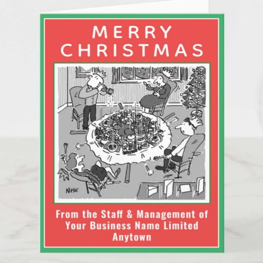 Instorting van binnentafel onder gewicht Kerstmis- Feestdagen Kaart