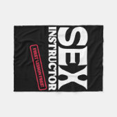 Instructeur Eerste Les Gratis! Meisjes uitgaansavo Fleece Deken (Voorkant (Horizontaal))