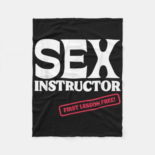 Instructeur Eerste Les Gratis! Meisjes uitgaansavo Fleece Deken (Voorkant)