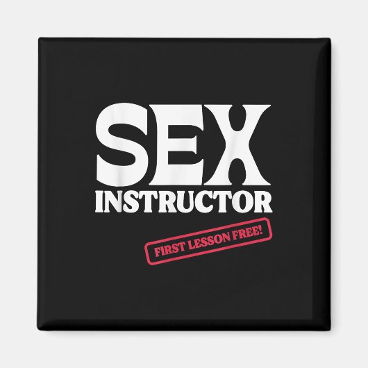 Instructeur Eerste Les Gratis! Meisjesavond Magneet (Voorkant)