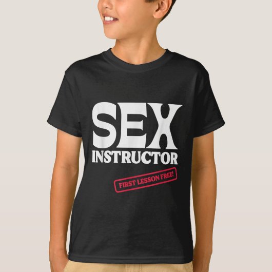 Instructeur Eerste Les Gratis! Meisjesavond T-shirt (Voorkant)